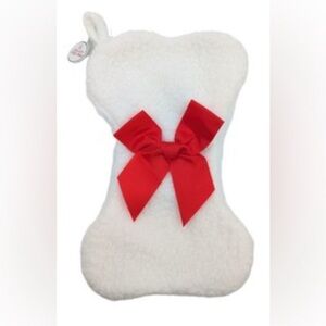 White Bone Christmas Stocking NEW